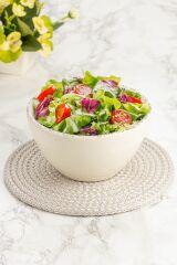 Antiquing Krem Bowl kase müsli ve Granola kasesi (14x8cm)