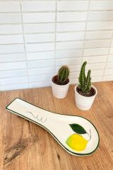 Kirli Kaşıklık Limon Desen El Dekoru